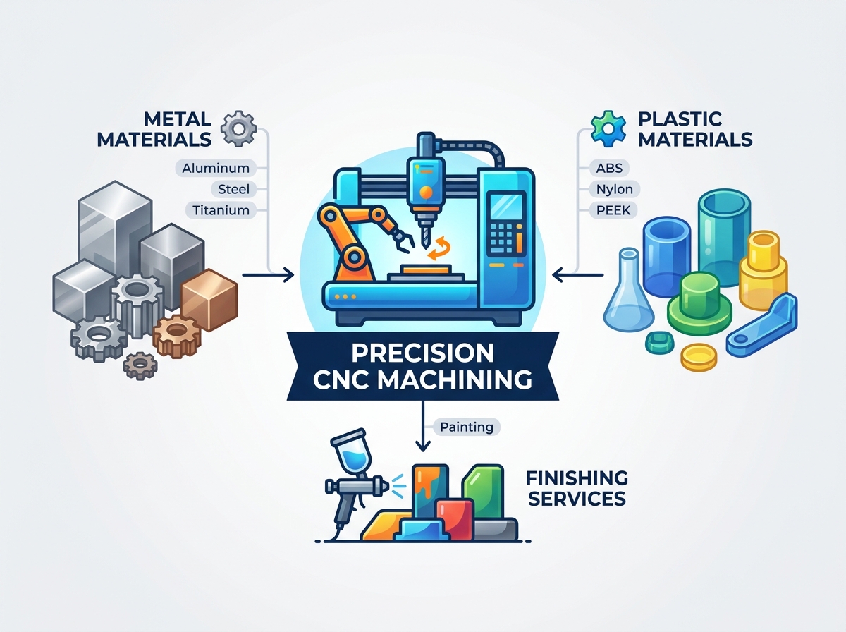 Configura&ccedil;&atilde;o de usinagem CNC de precis&atilde;o